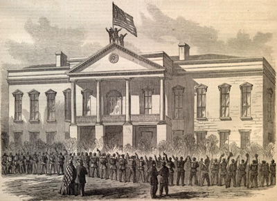 Drawing of the captured capitol