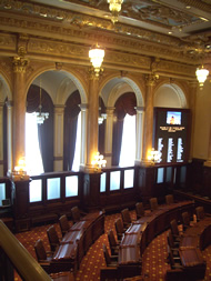 Senate chamber side