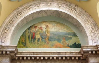 Lunette oil painting