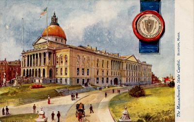 Massachusetts state capitol by Raphael Tuck & Sons