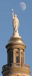 Cupola and statue on dome