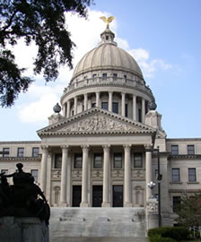 Mississippi capitol entrance