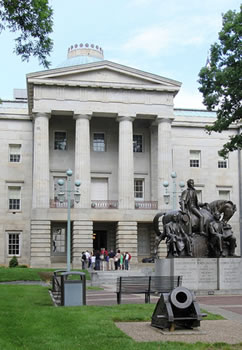 North Carolina capitol entrance