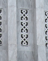 Detail of drum marble and architecture