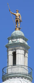Statue and cupola